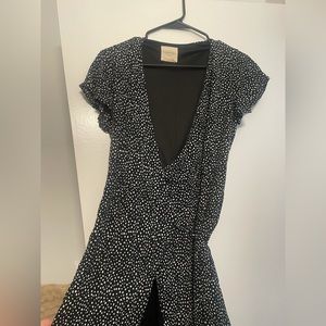cute wrap dress polka dots